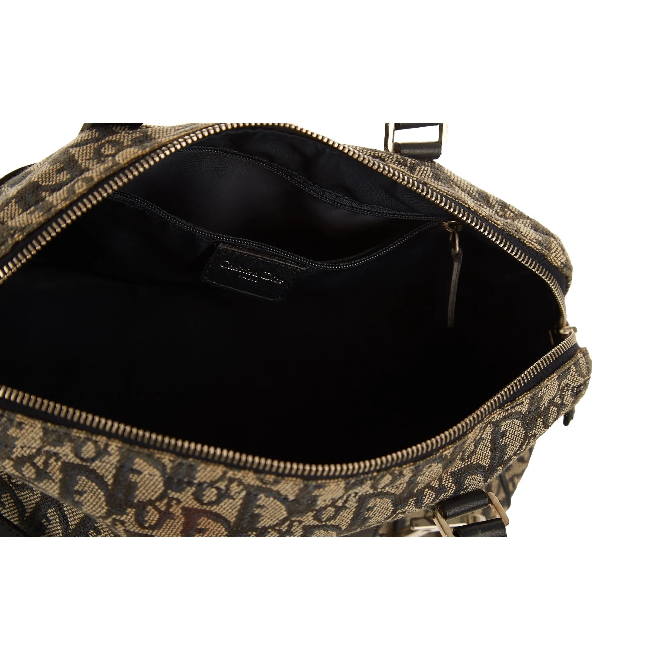 Dior Navy Logo Hardware Shoulder Bag