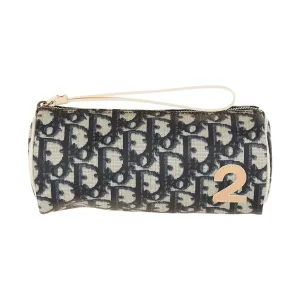 Dior Navy Logo Mini Cylinder Bag