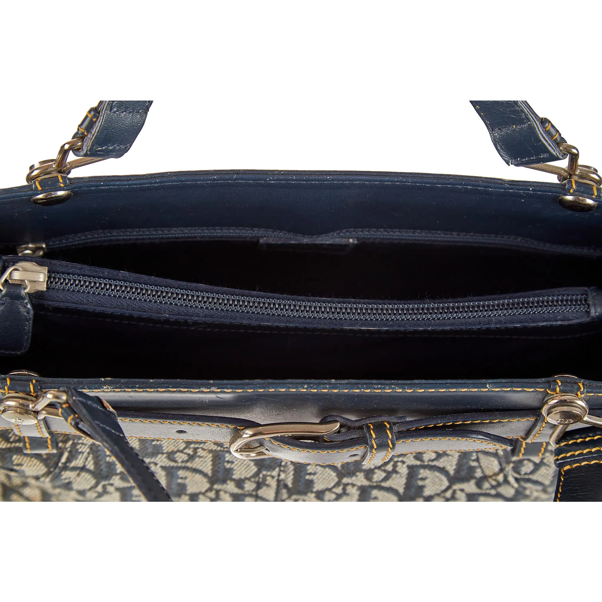 Dior Navy Logo Shoulder Bag