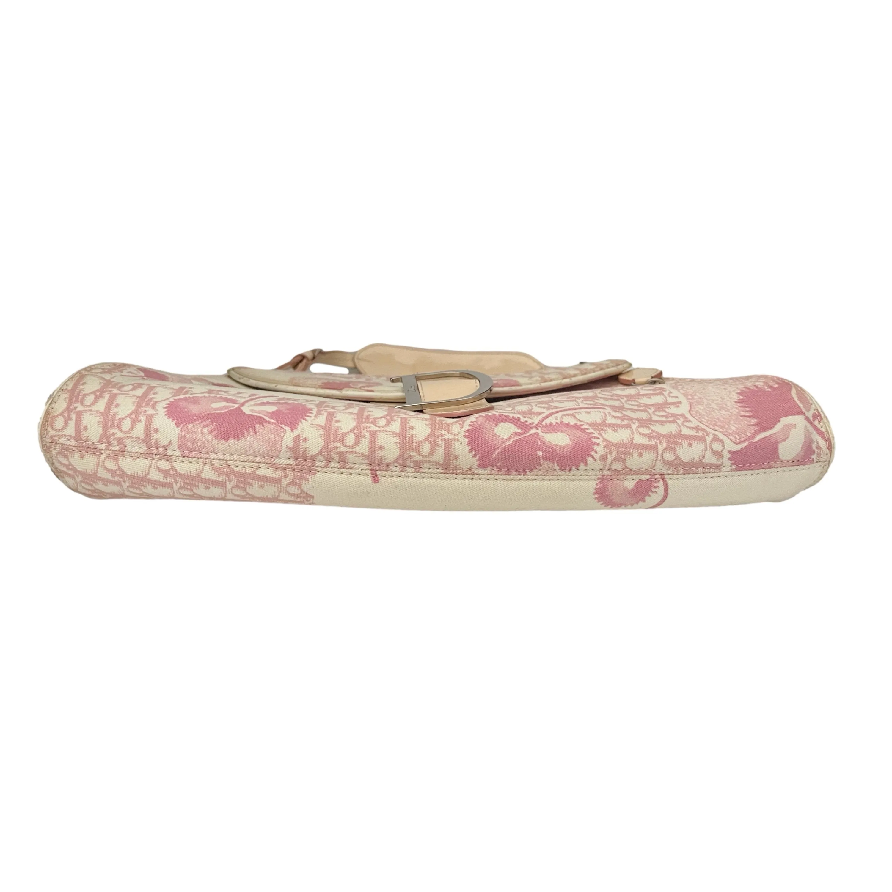 Dior Pink Floral Logo Shoulder Bag