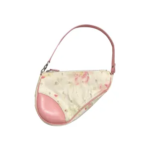 Dior Pink Floral Mini Saddle