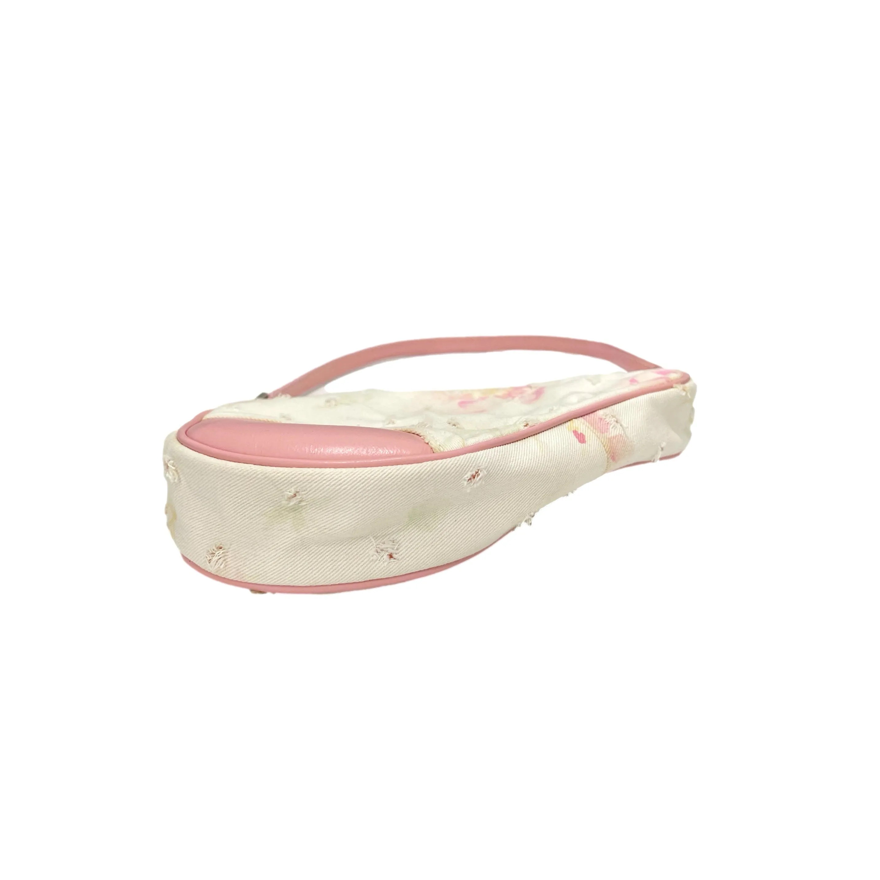 Dior Pink Floral Mini Saddle