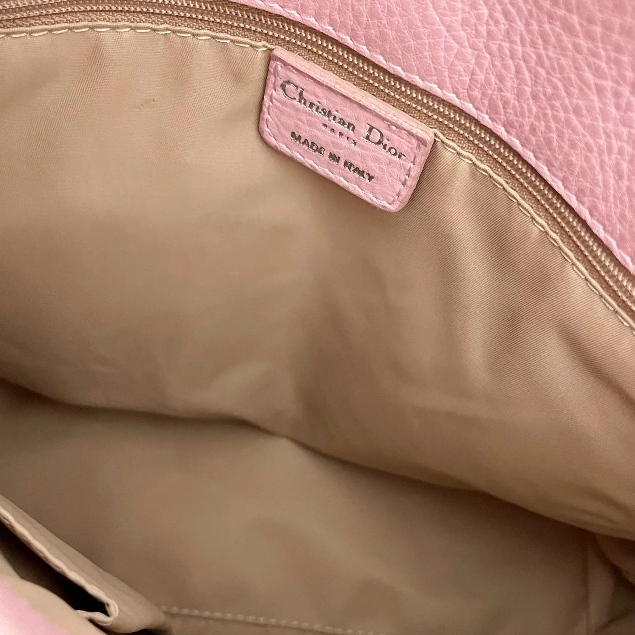 Dior Pink Logo Shoulder Bag