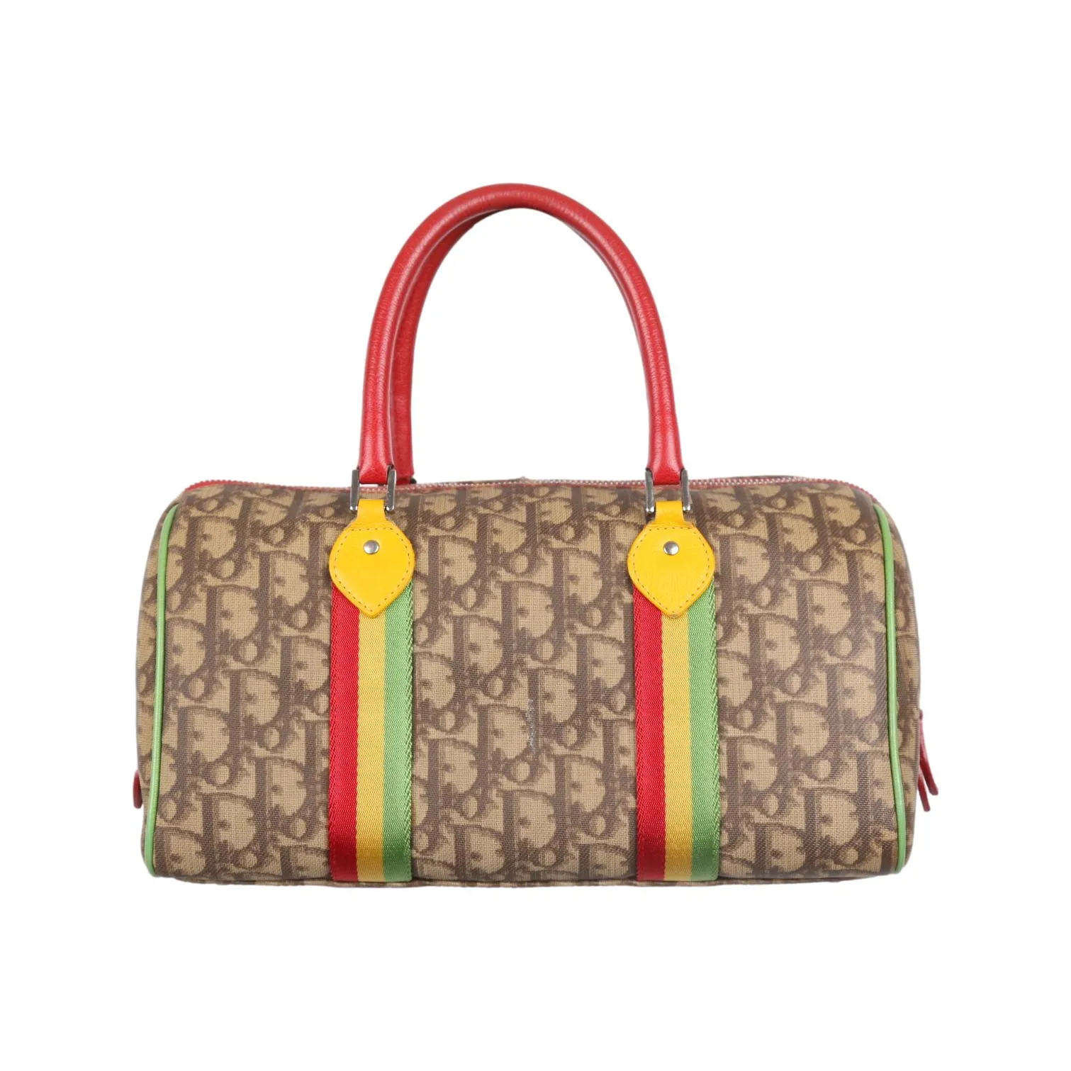 Dior Rasta Logo Boston Bag