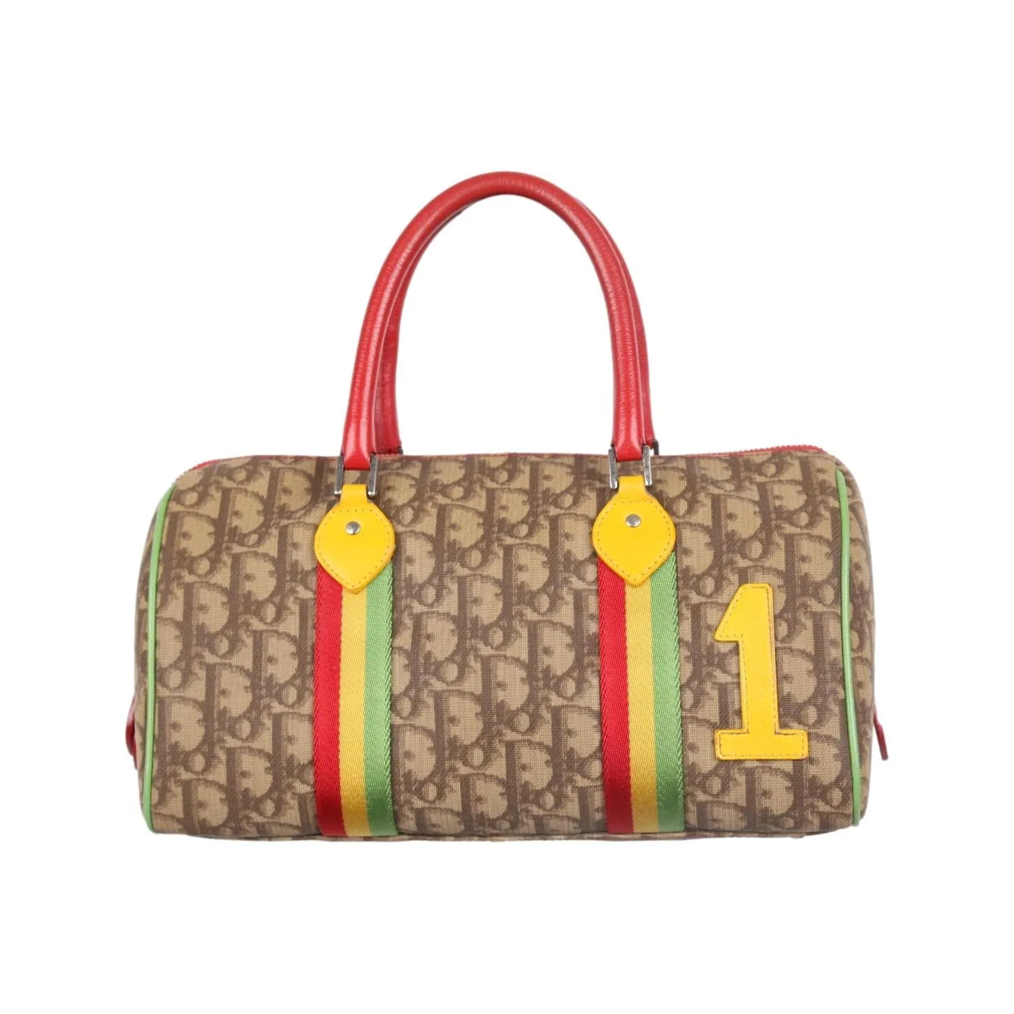 Dior Rasta Logo Boston Bag