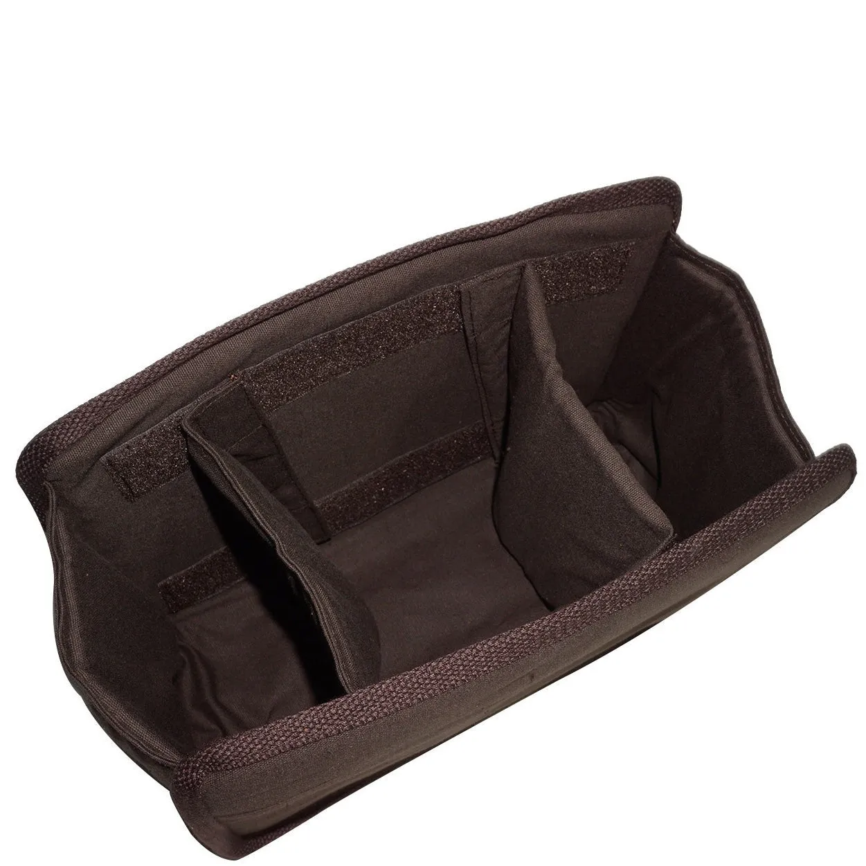DR652 Genuine Leather Cross Body Camera Organiser Bag Brown