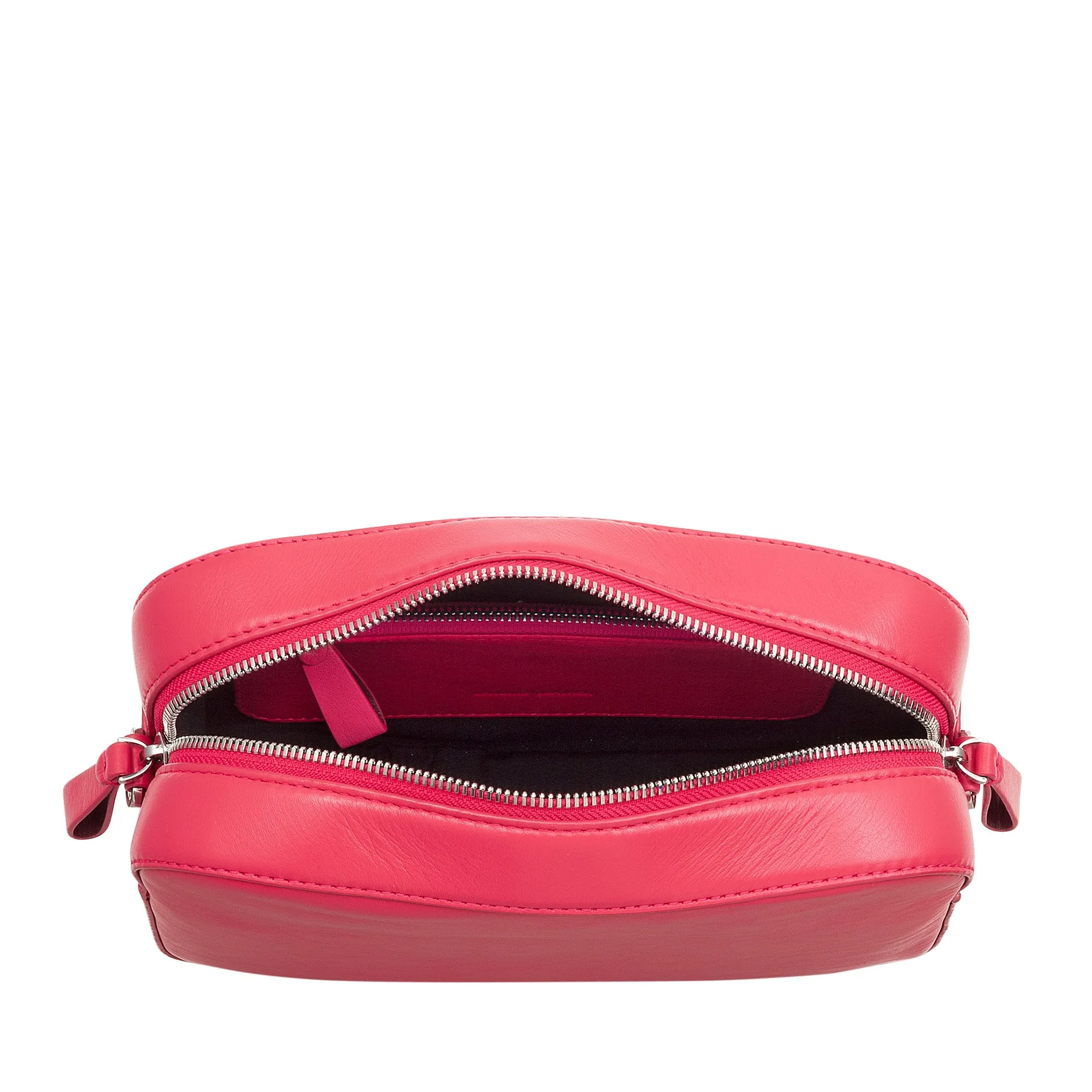 DUDU BRAKE BROW BAG SMALL IN LEATHER, BAG Room with detachable strap, compact elegant leather handbag