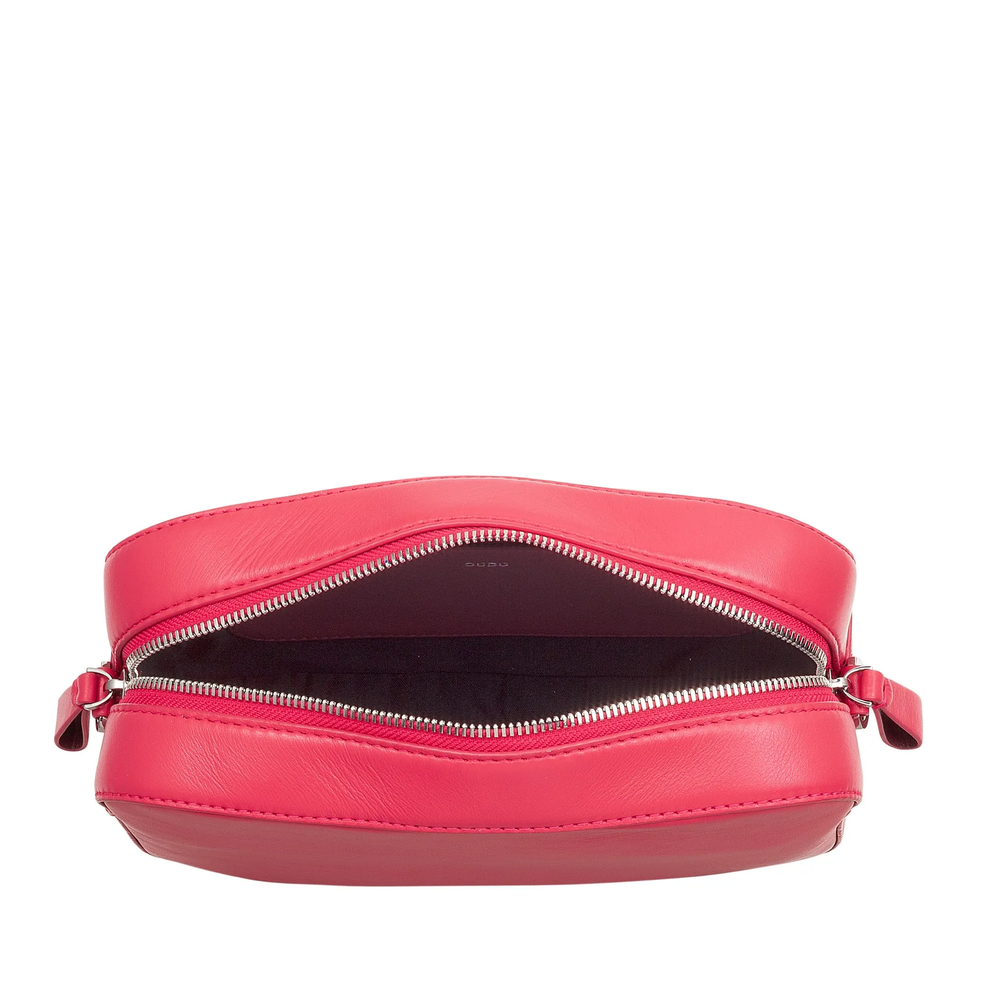 DUDU BRAKE BROW BAG SMALL IN LEATHER, BAG Room with detachable strap, compact elegant leather handbag