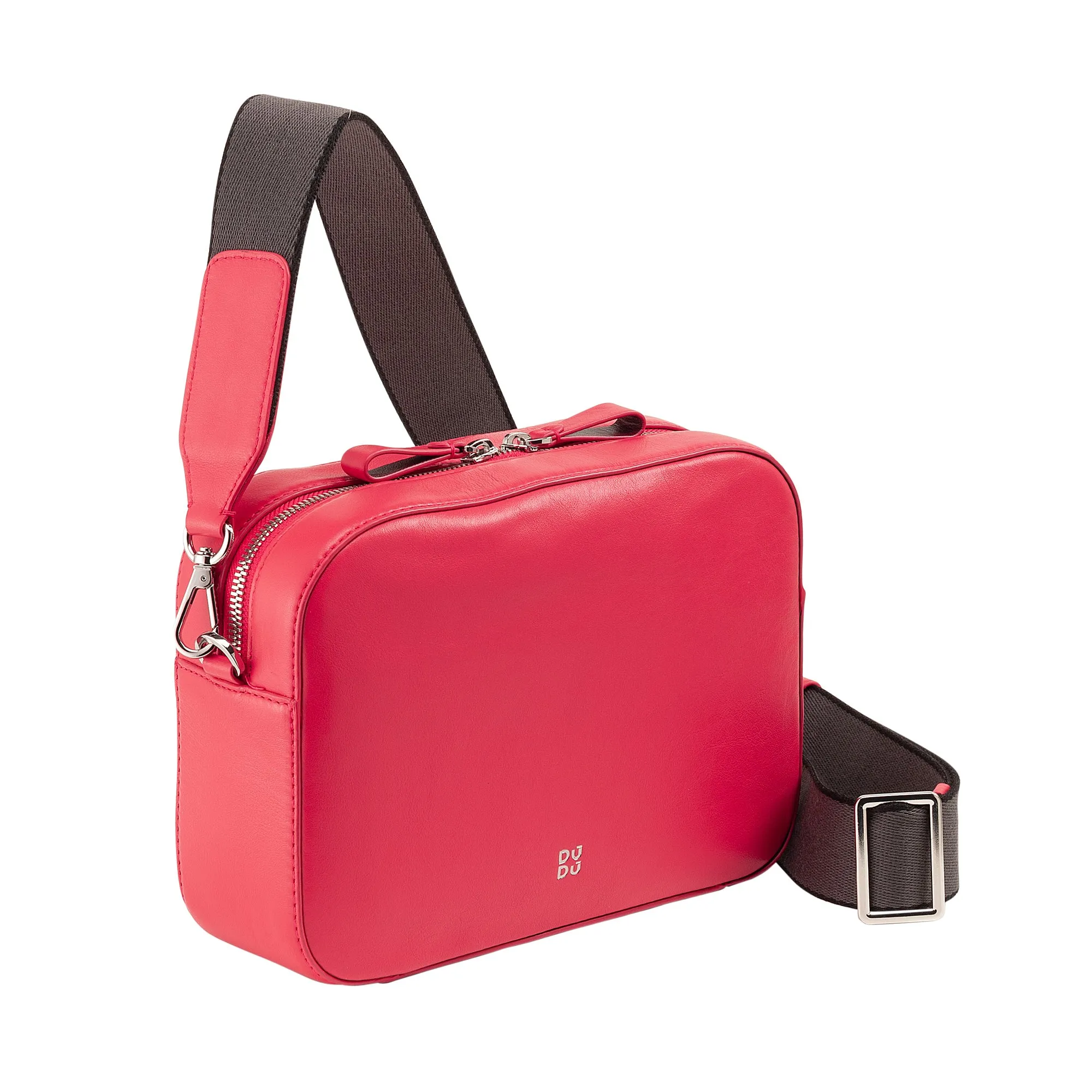 DUDU BRAKE BROW BAG SMALL IN LEATHER, BAG Room with detachable strap, compact elegant leather handbag