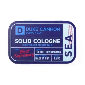Duke Cannon Men's Solid Concentrated Cologne Balm - Sea Naval Supremacy Scent - 1.5 oz