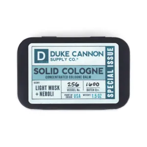 Duke Cannon Men's Solid Concentrated Cologne Balm Special Issue - Light Musk   Neroli Scent - 1.5 oz