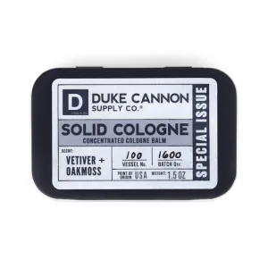 Duke Cannon Men's Solid Concentrated Cologne Balm Special Issue - Vetiver   Oakmoss Scent - 1.5 oz