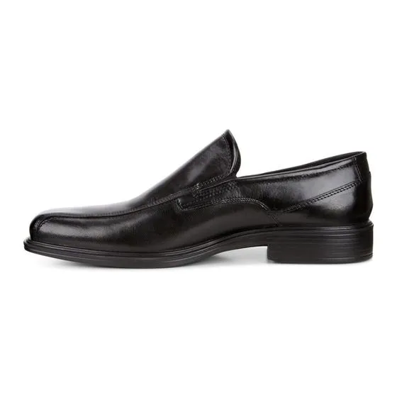 ECCO Men's 623514 Johannesburg Black Leather Bike Toe Slip On Dress Shoe