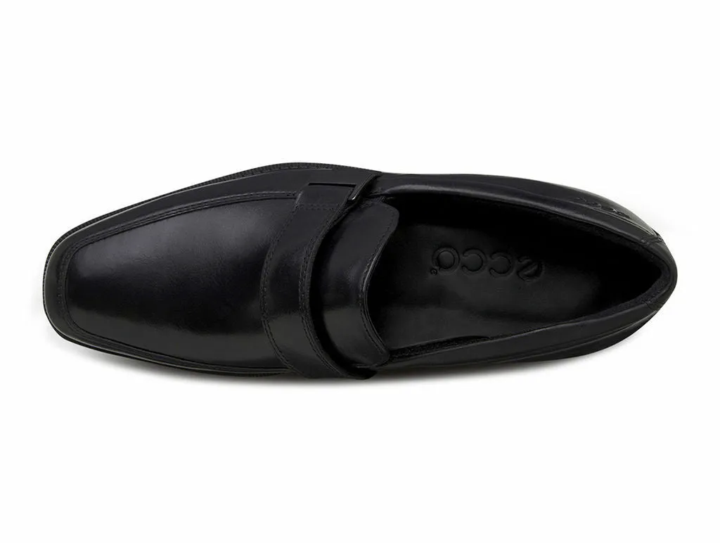 ECCO Men's 632554 Edinburgh Black Leather Slip-On Loafer