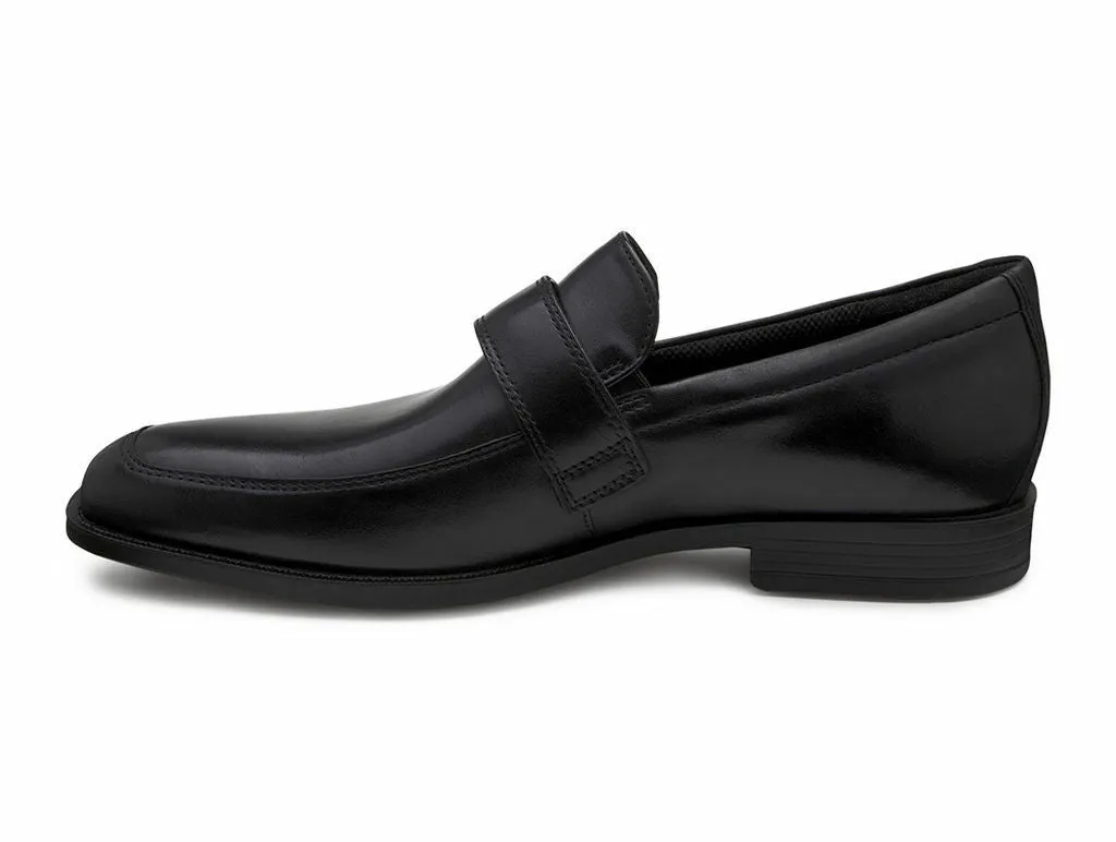 ECCO Men's 632554 Edinburgh Black Leather Slip-On Loafer