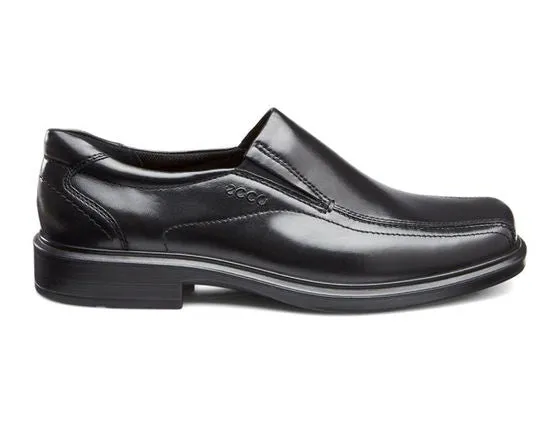 Ecco Men's Helsinki 50134 Black Leather Slip On Dress Shoe