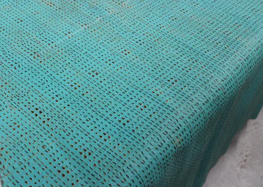 Embossed Leather Green Turquoise Ochre Caiman: Genuine Leather 2.5-3 oz. - Perfect for Handbags and Leather Crafts!