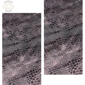 Embossed LEATHER Sheets -Reptile Embossed Leather Brown Pull Up | 12"x12", 12"x18", 12"x24" Precuts Sheets for Crafts