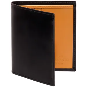 Ettinger Flat Mini Billfold Black and Bridle Tan
