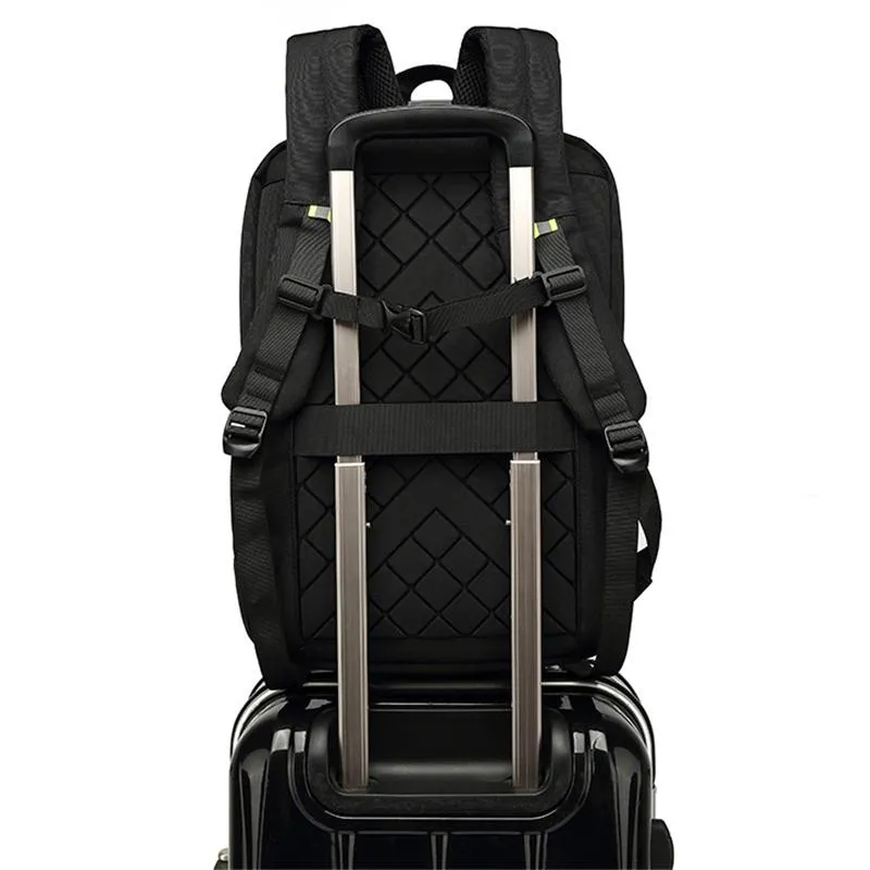 Fashion USB Charging Waterproof Multifunctional Password Lock Laptop Bag Shell Backpack