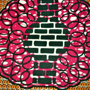 Fellow Ghanaians Brick & Barbwire Orange, Pink, Green