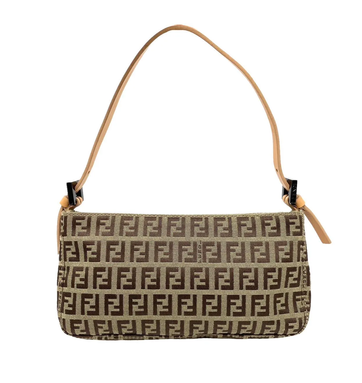 Fendi Beige Logo Mini Shoulder Bag