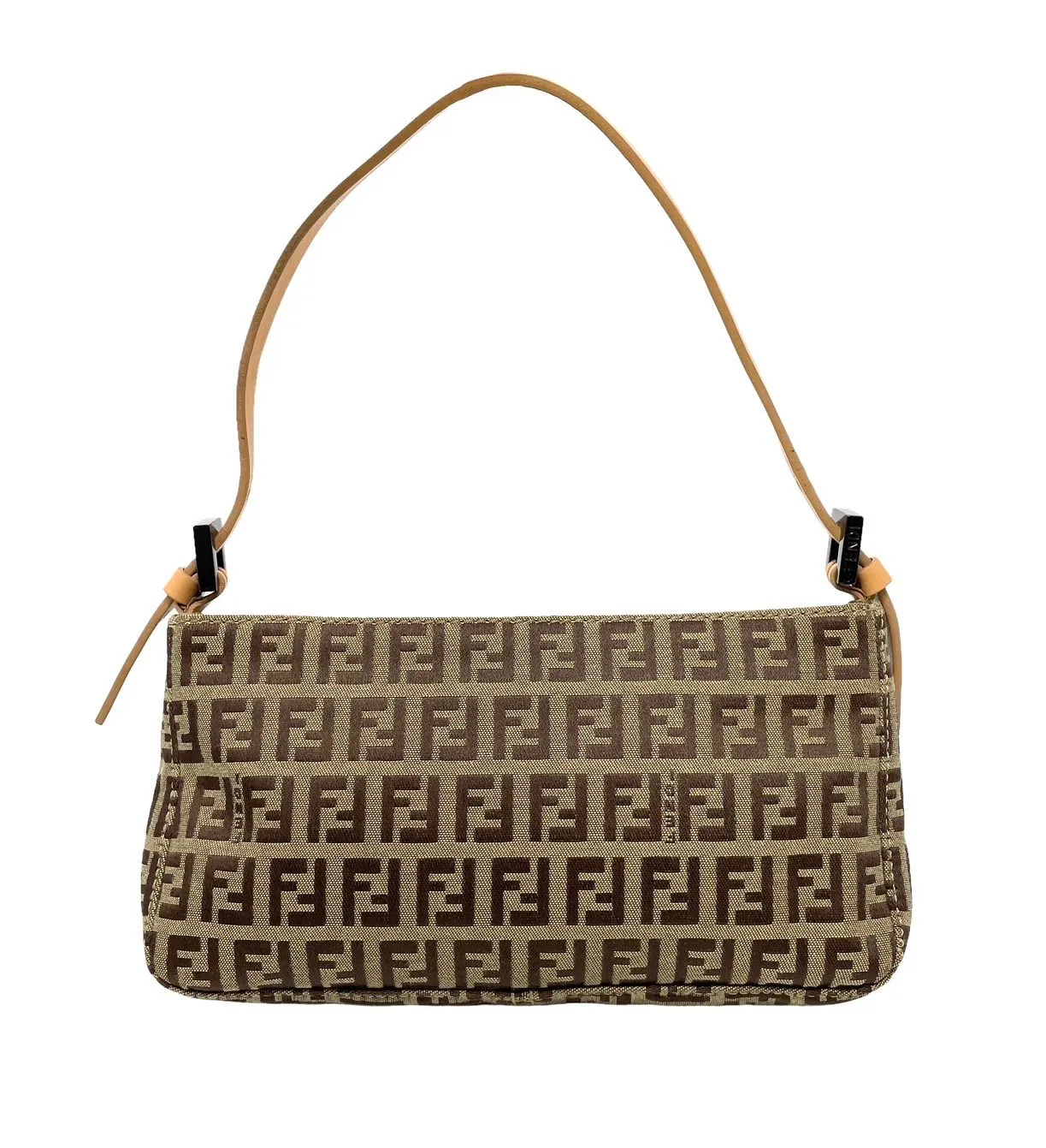 Fendi Beige Logo Mini Shoulder Bag
