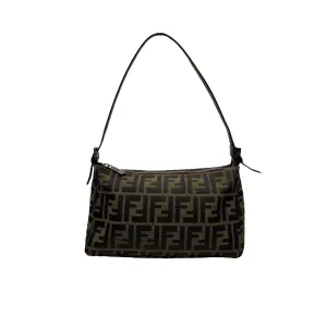 Fendi Brown Logo Mini Shoulder Bag