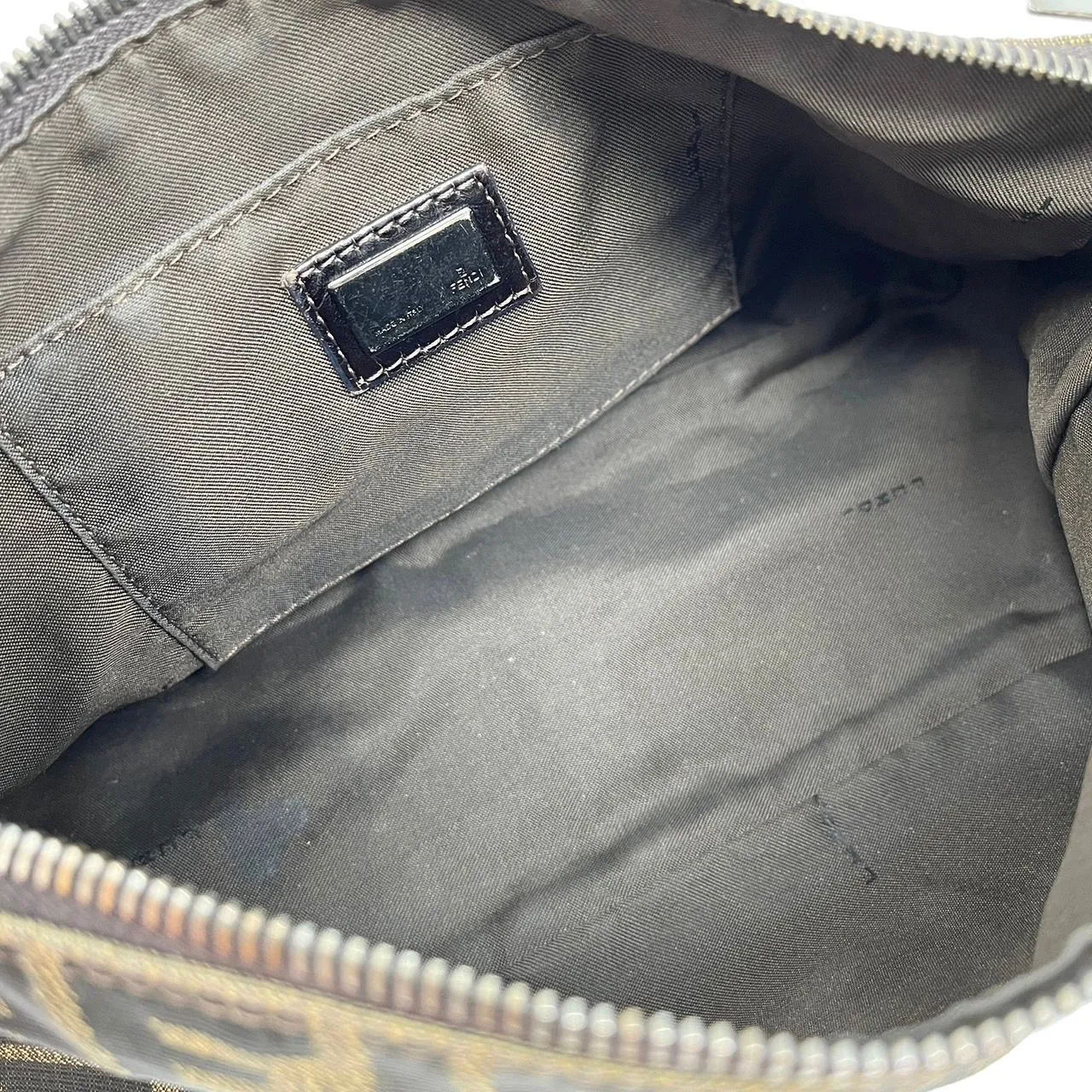Fendi Brown Logo Mini Shoulder Bag