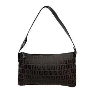 Fendi Brown Logo Shoulder Bag