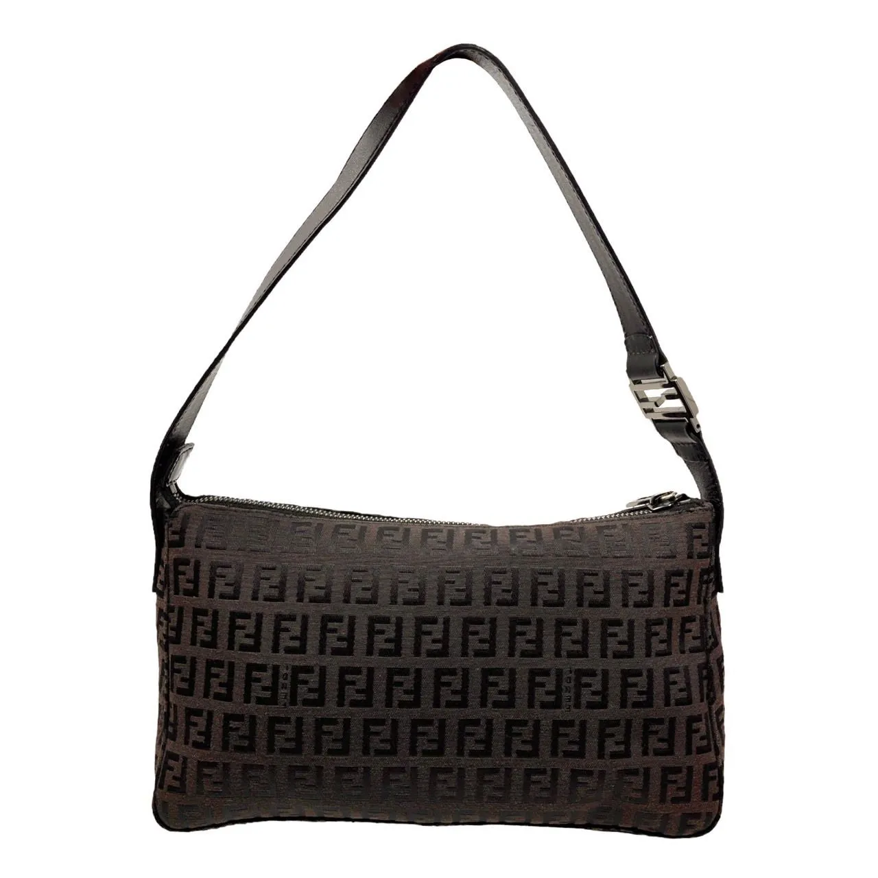 Fendi Brown Logo Shoulder Bag