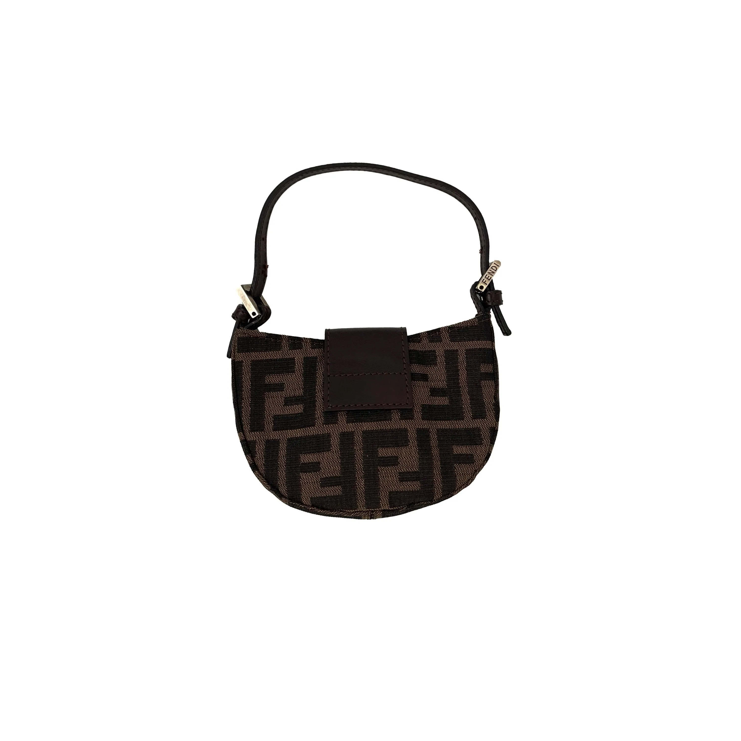 Fendi Brown Monogram Mini Croissant Bag