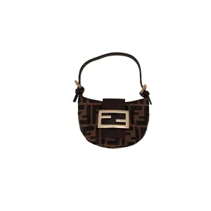 Fendi Brown Monogram Mini Croissant Bag