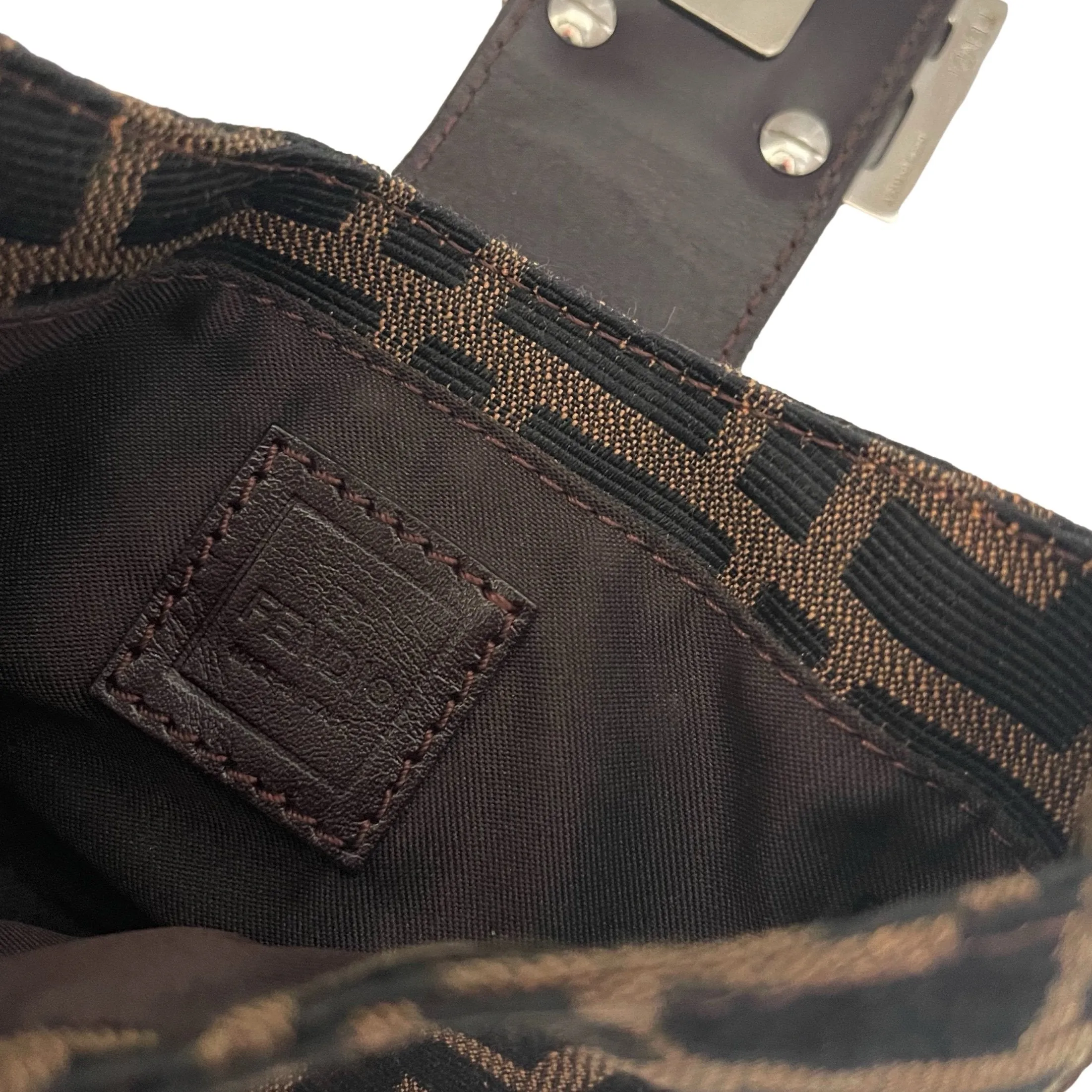 Fendi Brown Monogram Mini Croissant Bag