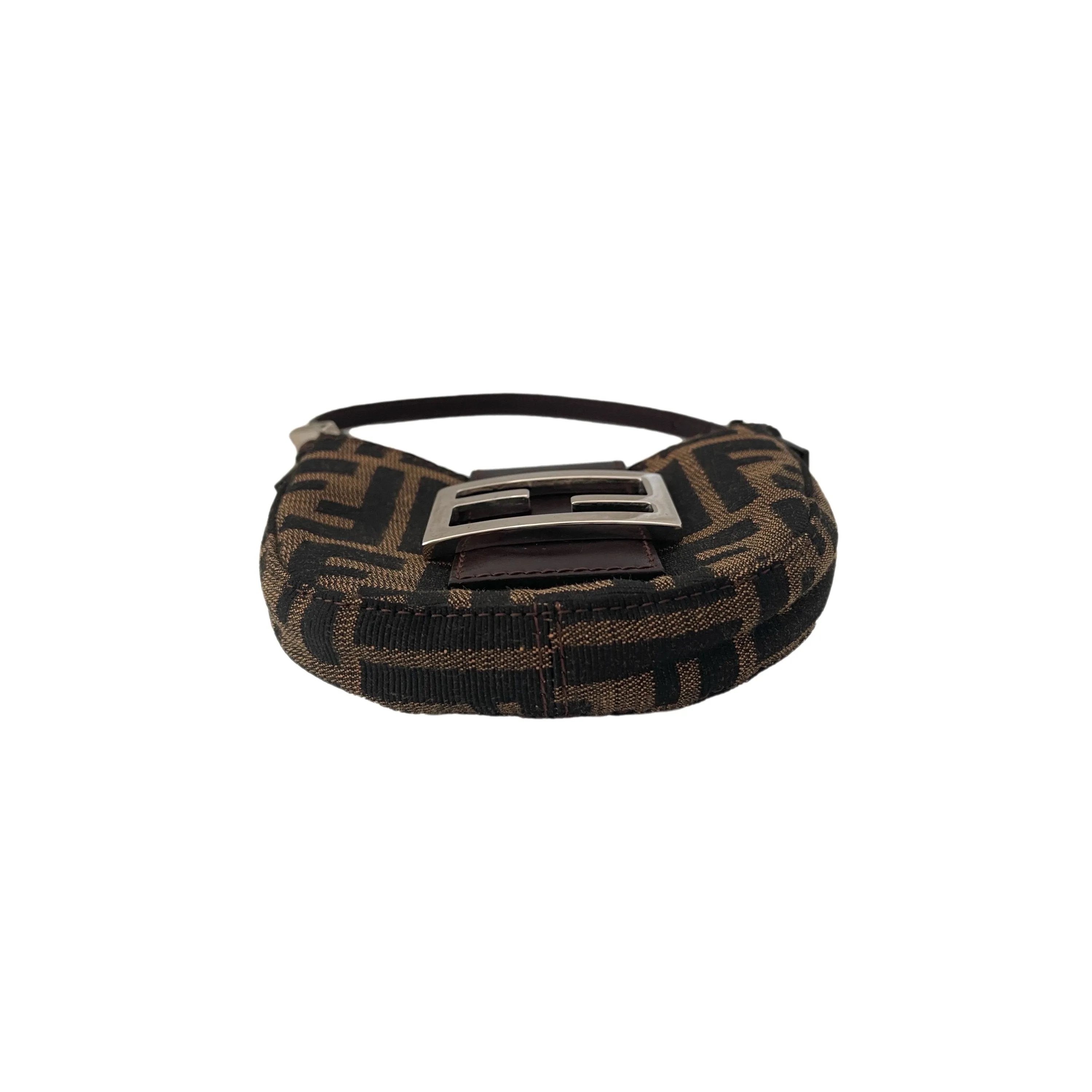 Fendi Brown Monogram Mini Croissant Bag