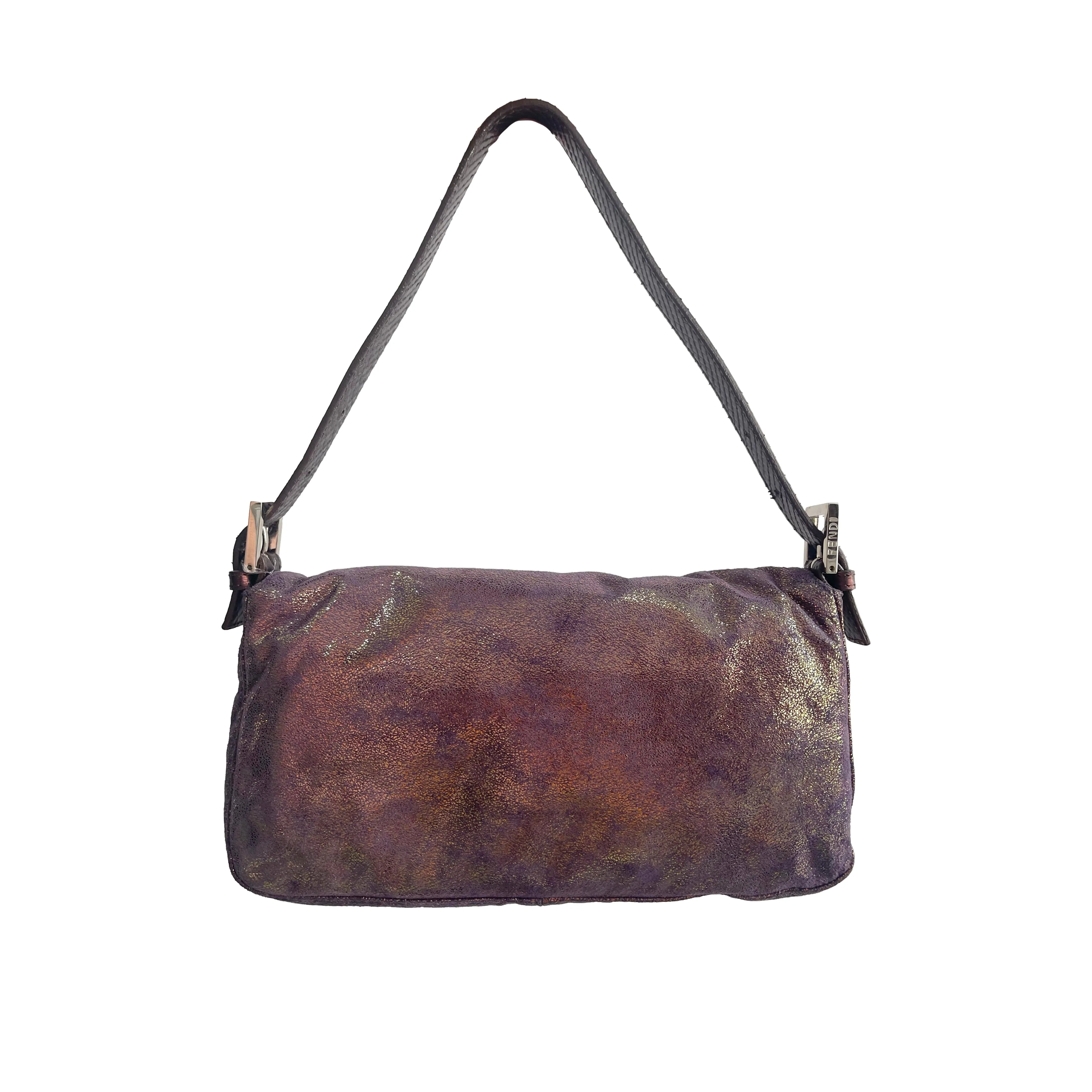 Fendi Iridescent Snakeskin Baguette