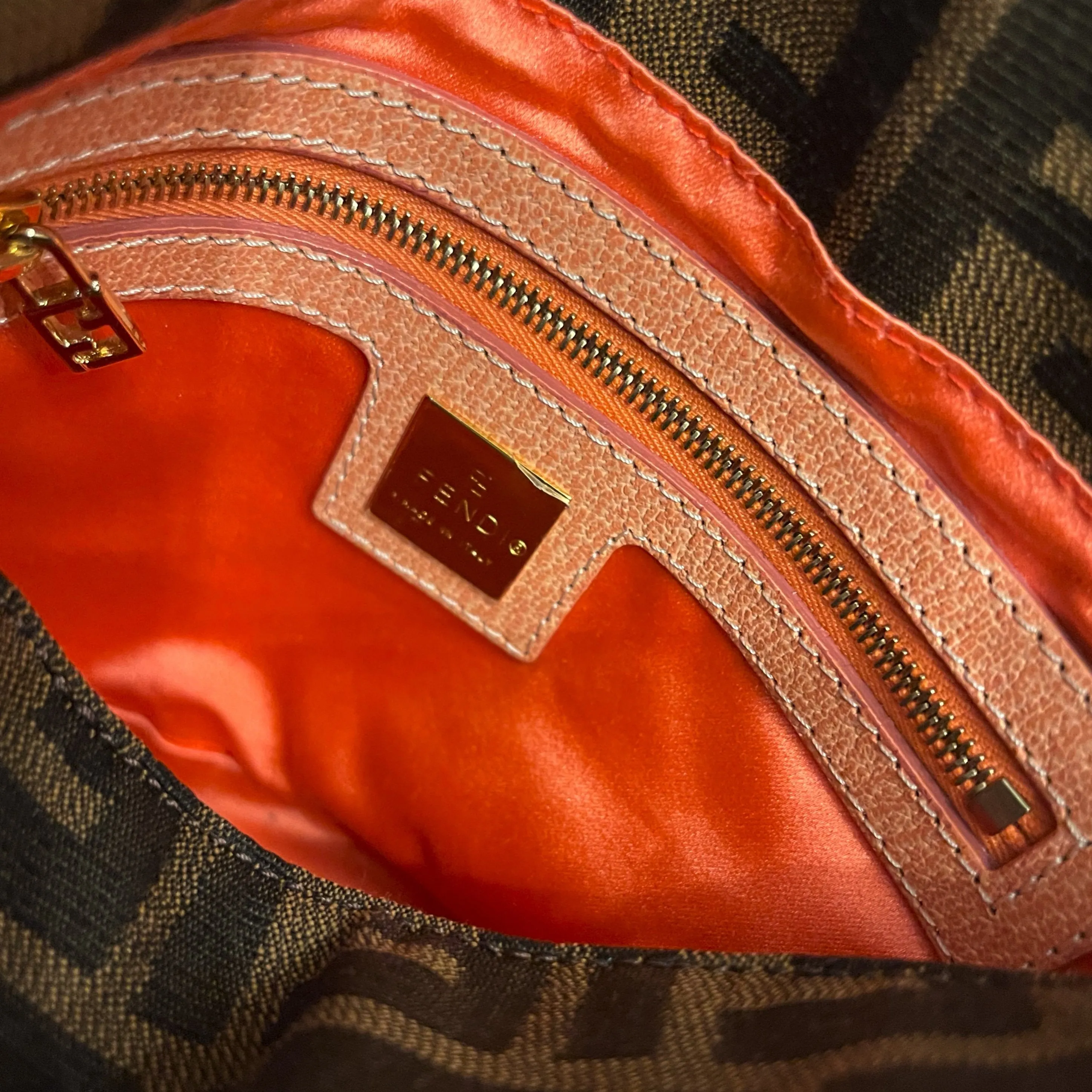 Fendi Logo Flower Clasp Mini Bag