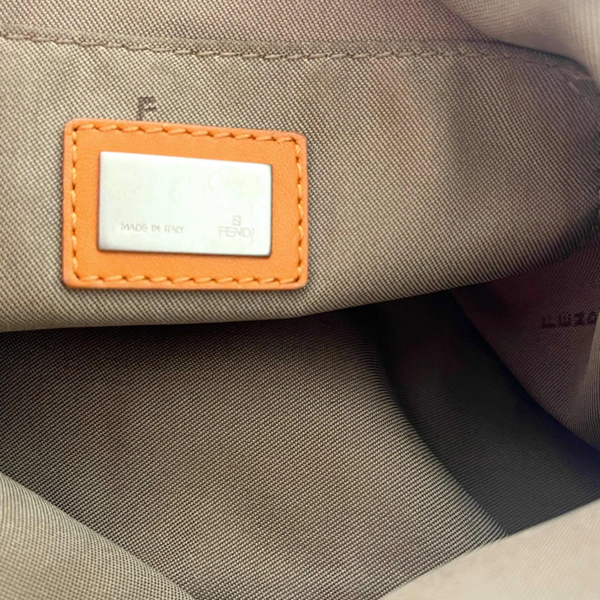 Fendi Orange Classic Logo Bag