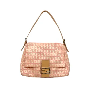 Fendi Pink Canvas Baguette