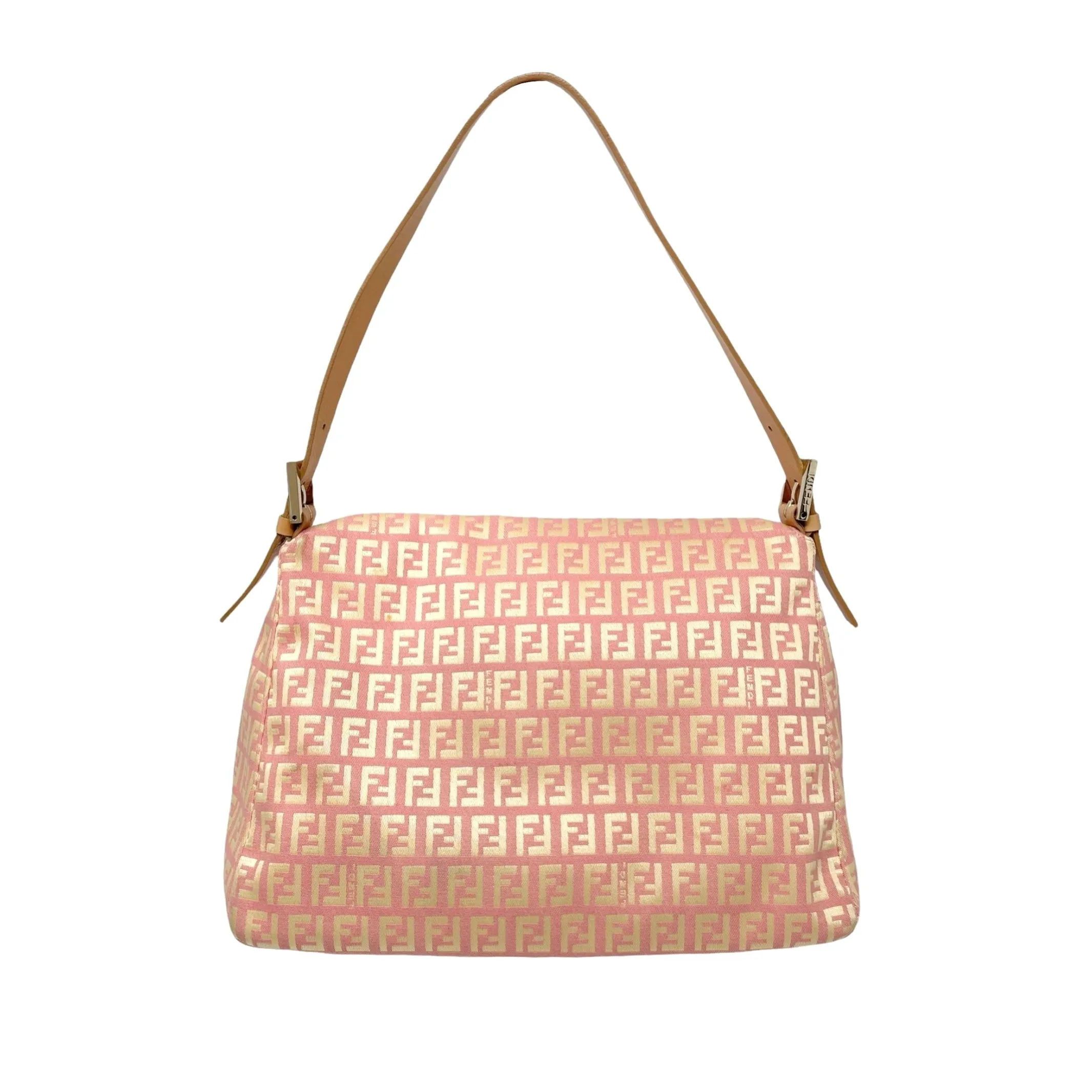 Fendi Pink Canvas Baguette
