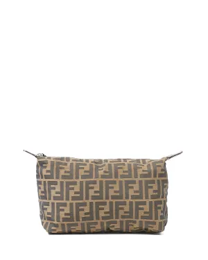 Fendi Zucca Canvas Zip Pouch/Pochette