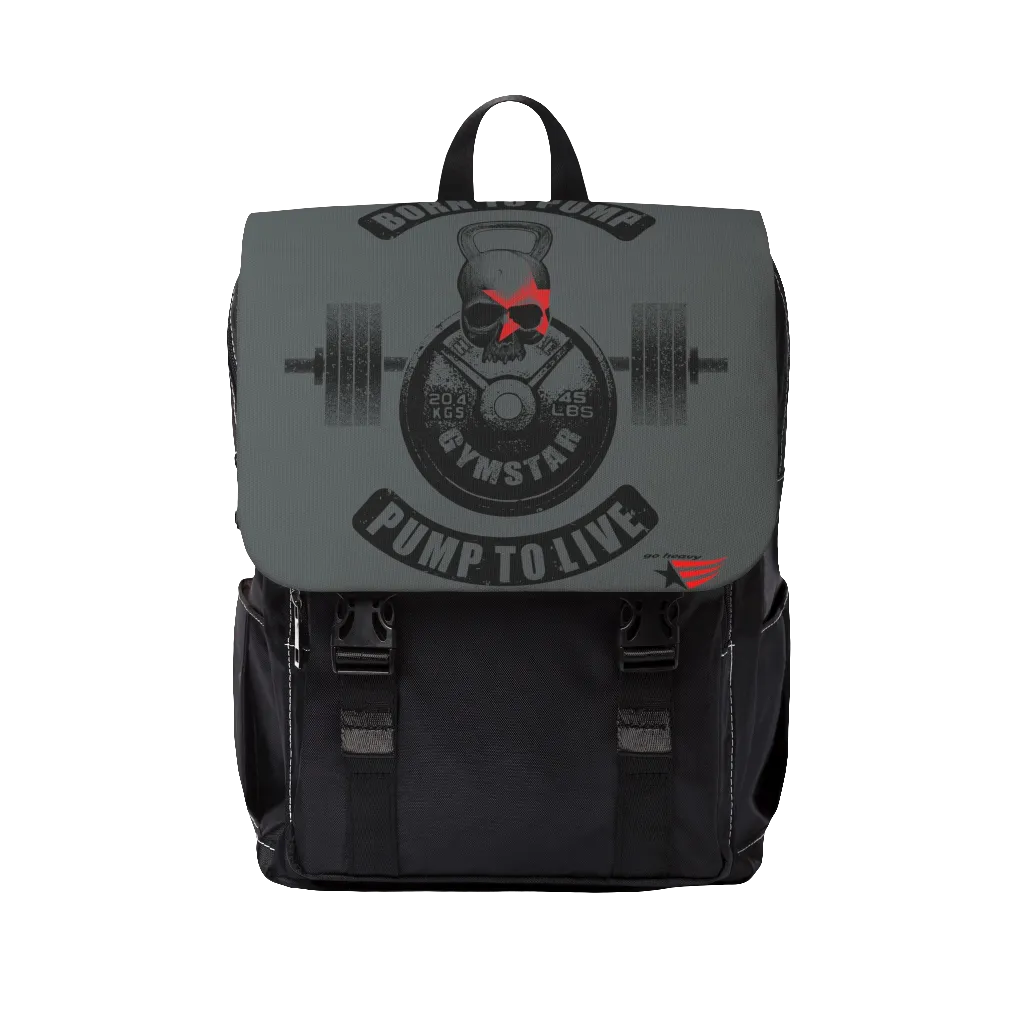 Fitness Bodybuilding Gymstar Born To Pump Shoulder Backpack