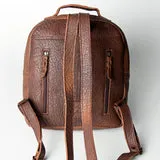 Fringe Cowhide Leather Backpack