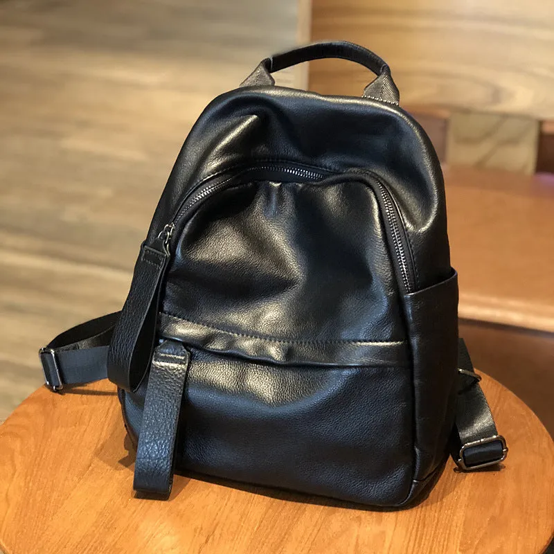 Full Grain Backpack For Women Leather Shoulder Bag Stylish Leather Backpack Purse Handmade School Backpack Travel Backpack