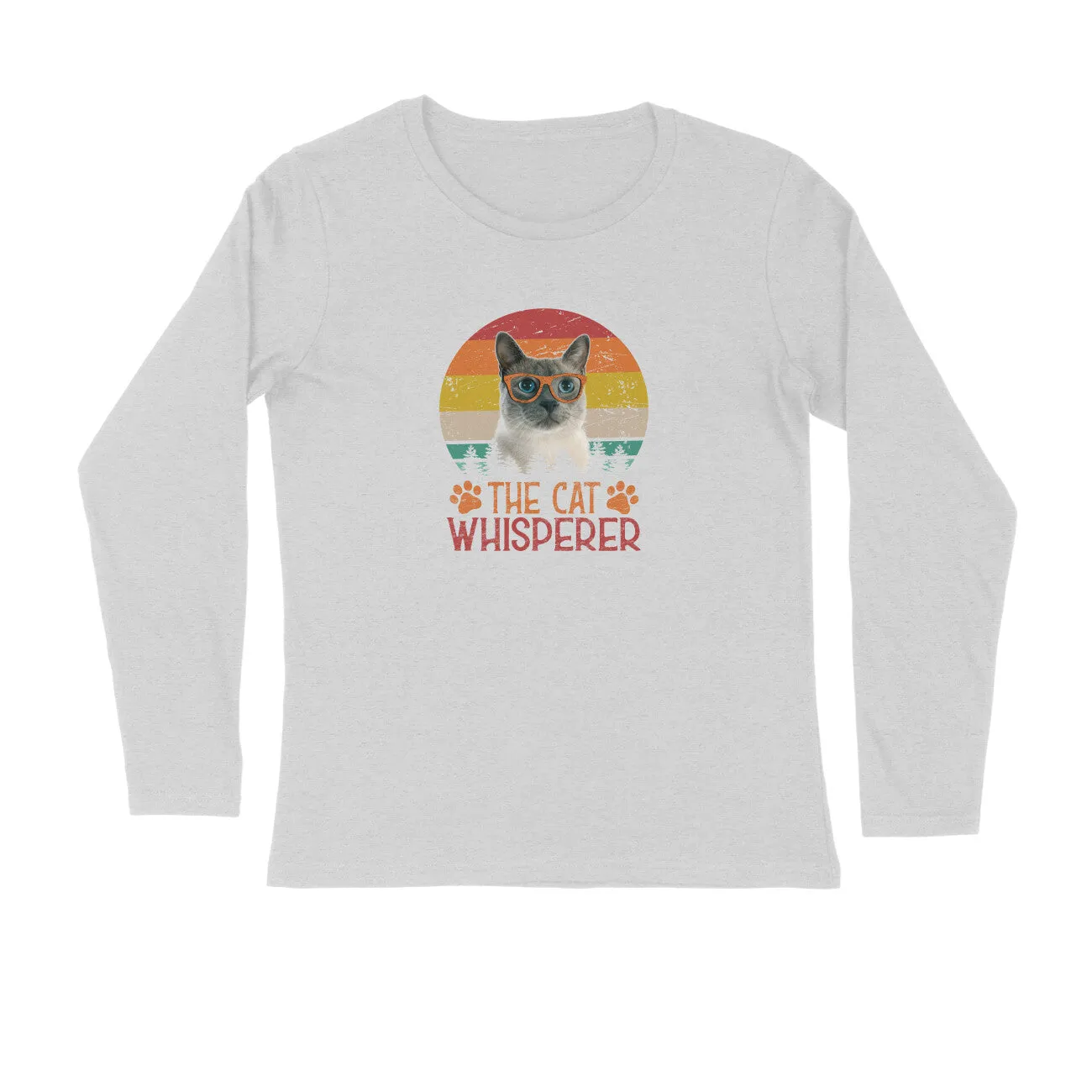 Full Sleeves Round Neck (Men) - The Cat Whisperer (5 Colours)