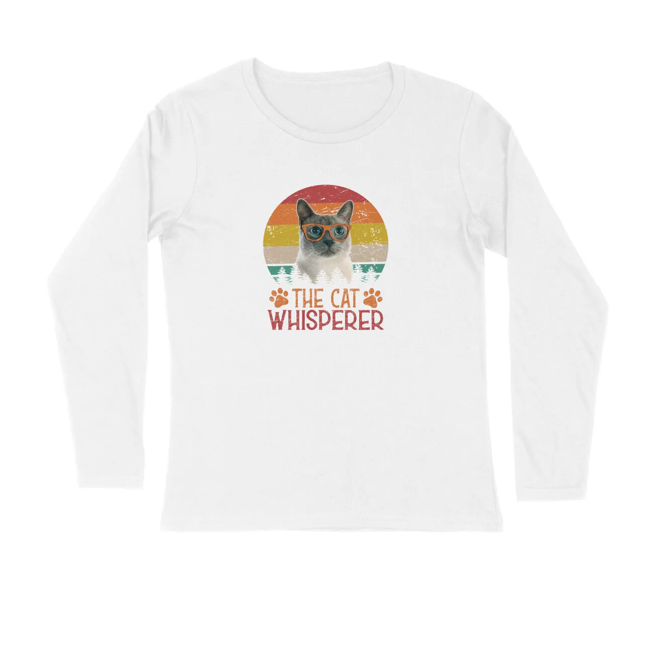 Full Sleeves Round Neck (Men) - The Cat Whisperer (5 Colours)