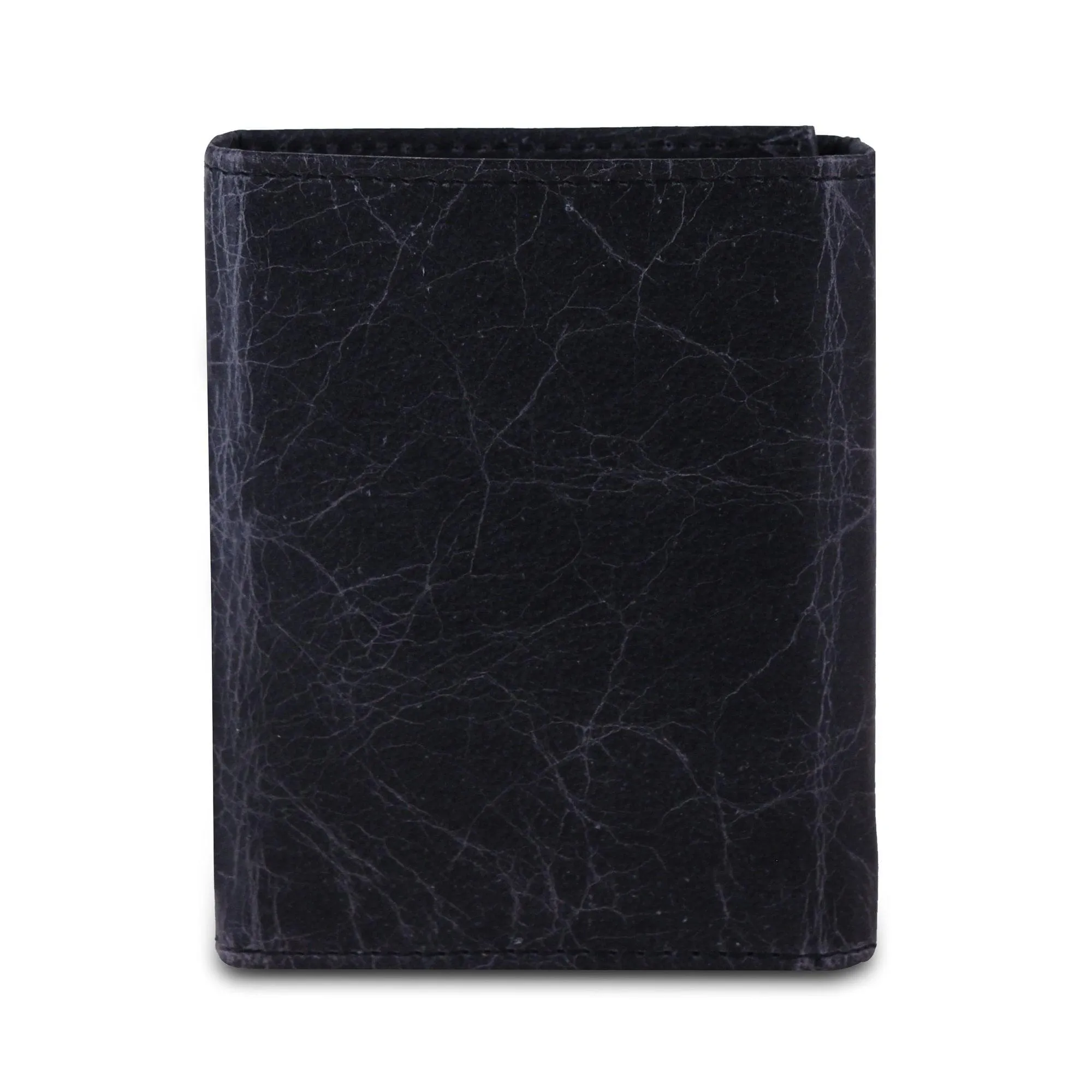 Genuine Buffalo Leather Trifold Wallet For Men