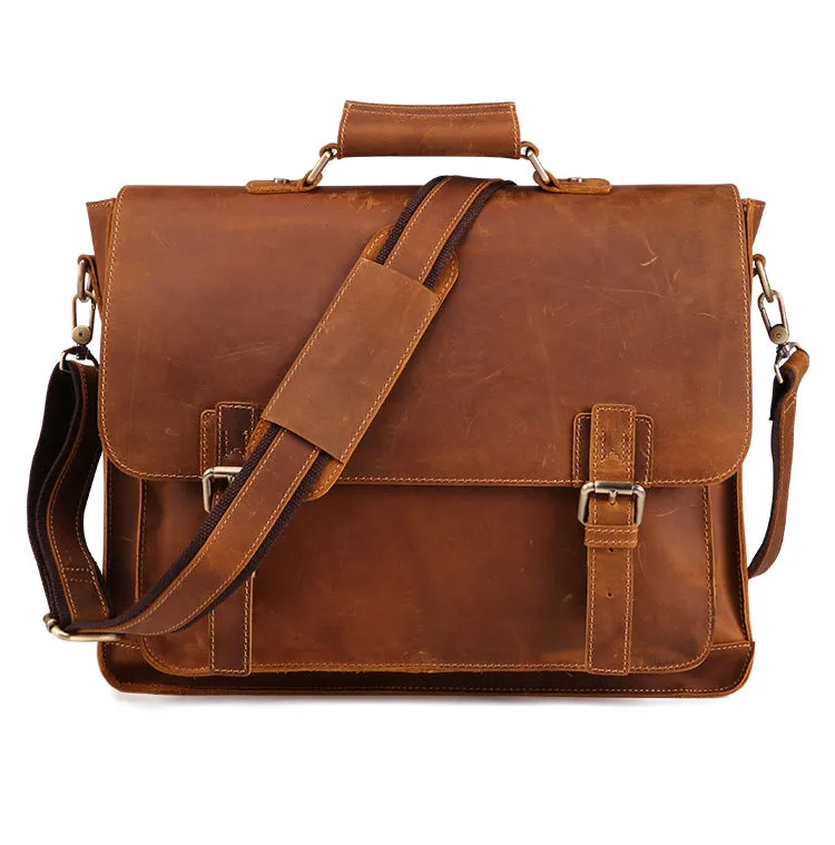 Genuine Leather Business Briefcase for Men's