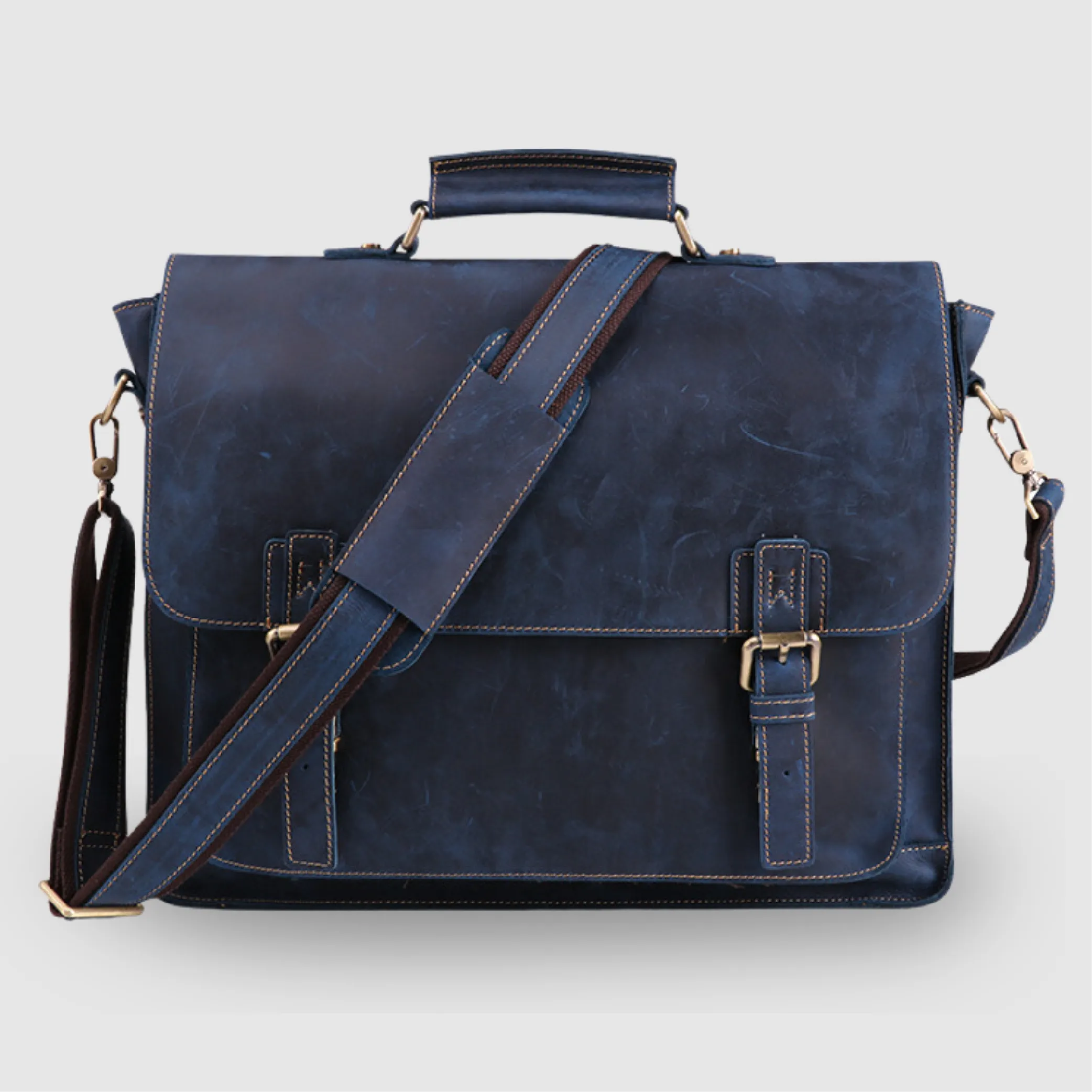 Genuine Leather Business Briefcase for Men's
