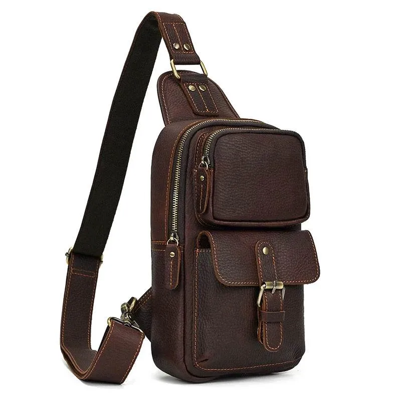 Genuine Leather Coin Pouch Short Cowhide Purse for Men